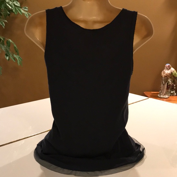 J. CREW NAVY BLUE SEQUIN TANK WITH LACE BOTTOM XS - Picture 6 of 8